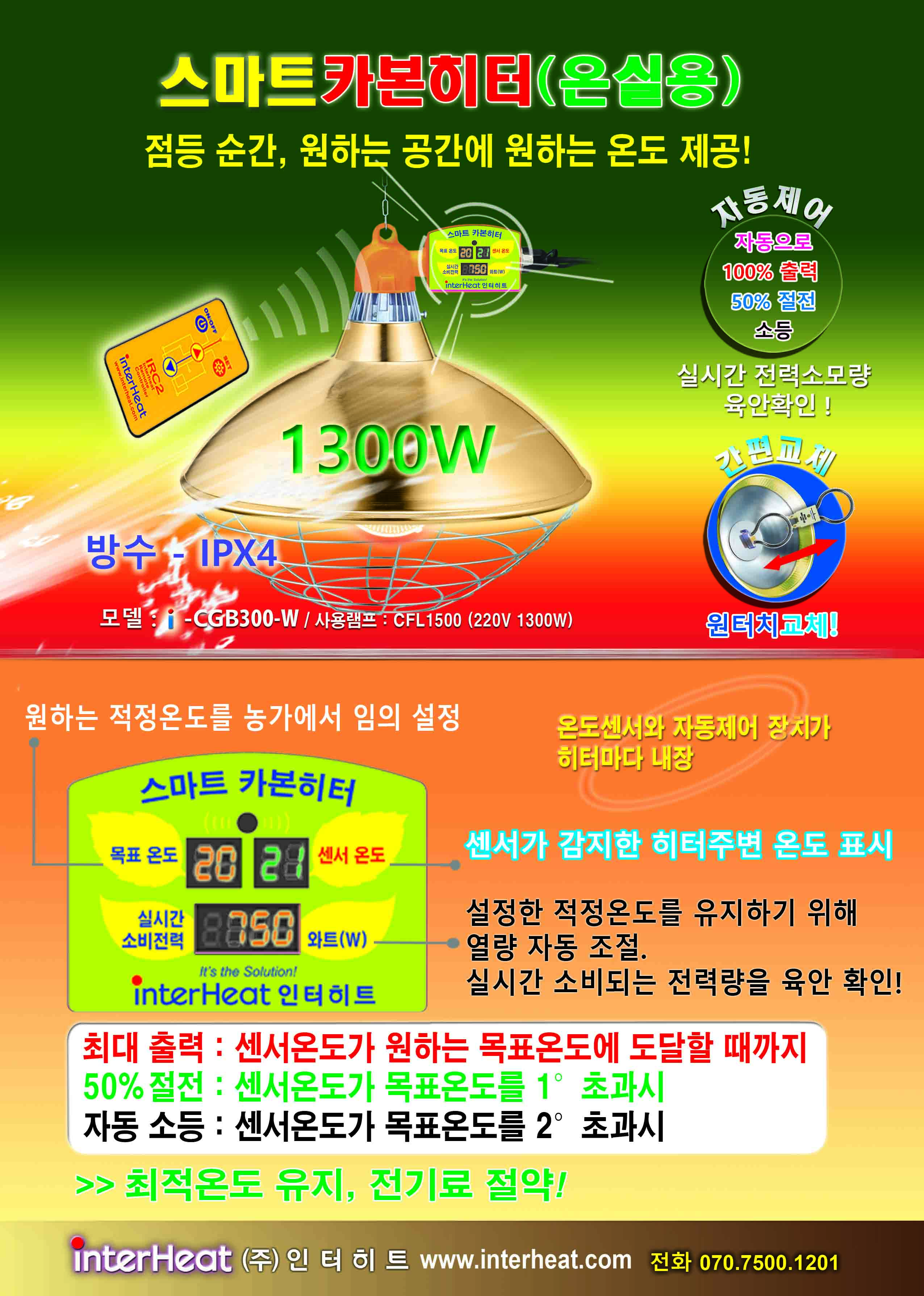 온실용 스마트 카본히터